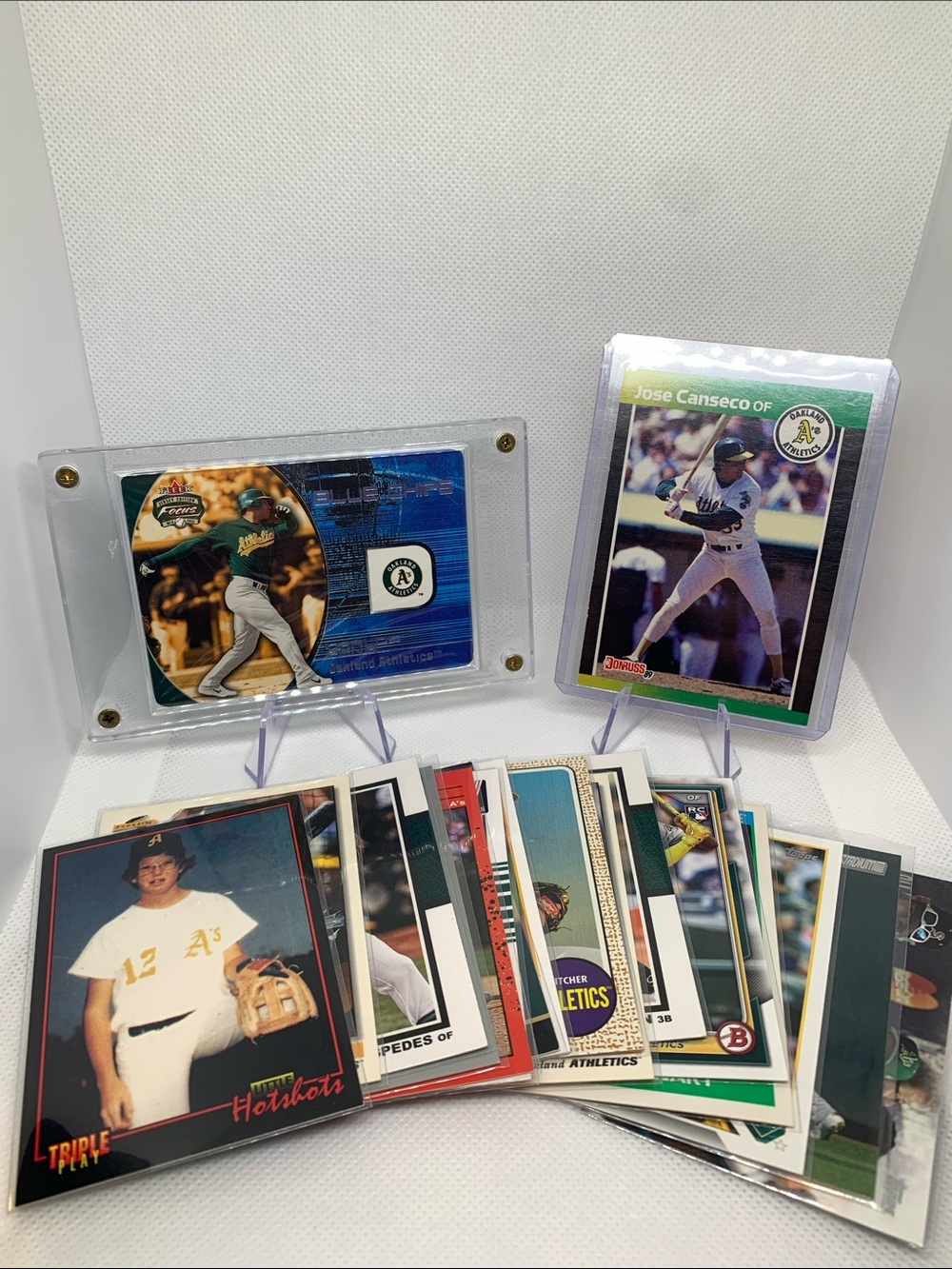Oakland Athletics Baseball Card Collection Carlos Pena Jose Canseco Mark McGwire